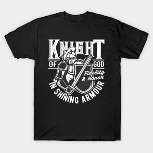 Knight Of God Warrior Fighter For Jesus Christ T-Shirt